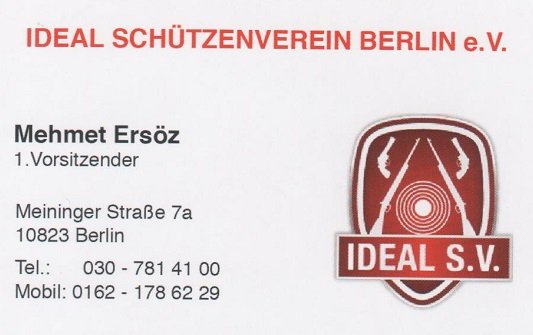 IDEAL Schützenverein Berlin e.V. - Mehmet ERSÖZ (1.Vorsitzender)